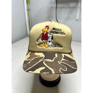 VTG 90’s Ducks Unlimited Snapback Trucker Hat John Baron Embroidered -Retro